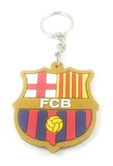 Key Era Football Club FCB Rubber Keychain (Multicolour)