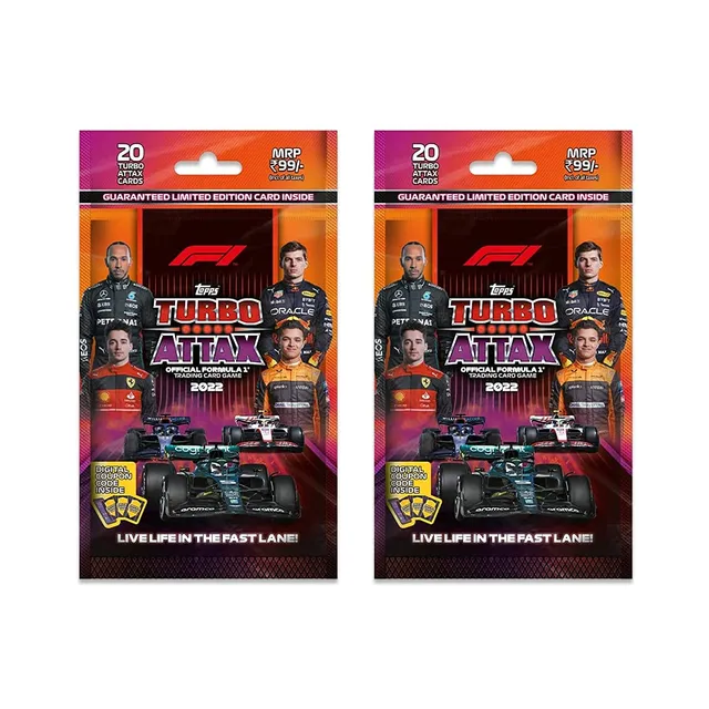 Topps F1 Turbo Attax 2022 - Trading and collectable Card Game (Multi Pack of 2)