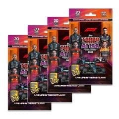 Topps F1 Turbo Attax 2022 - Trading and collectable Card Game (Multi Pack of 4)