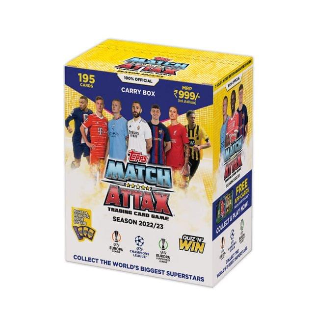 Topps UEFA Champions League Match Attax 22-23 Trading and Collectible Card Game | Football Trading Cards (Carry Box)