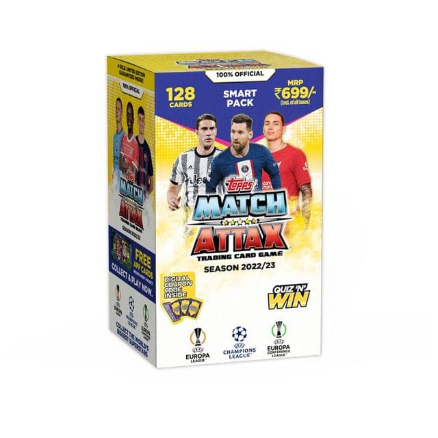 Topps UEFA Champions League Match Attax 22-23 Trading and Collectible Card Game | Football Trading Cards (Smart Pack)