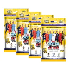 Topps UEFA Champions League Match Attax 22-23 Trading and Collectible Card Game | Football Trading Cards (Multipack 4)