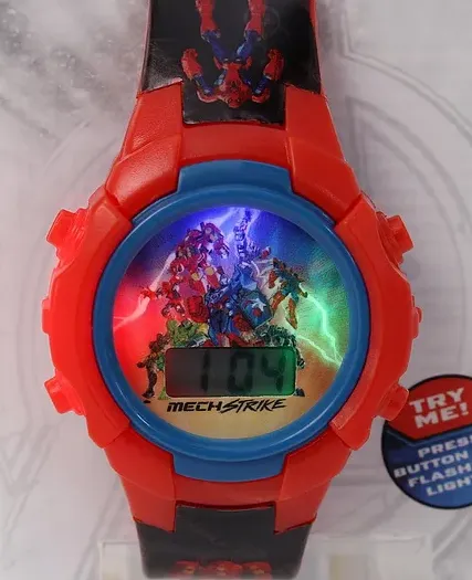 Playwish-Disney Avengers Free Size Digital Watch-2  Multicolor