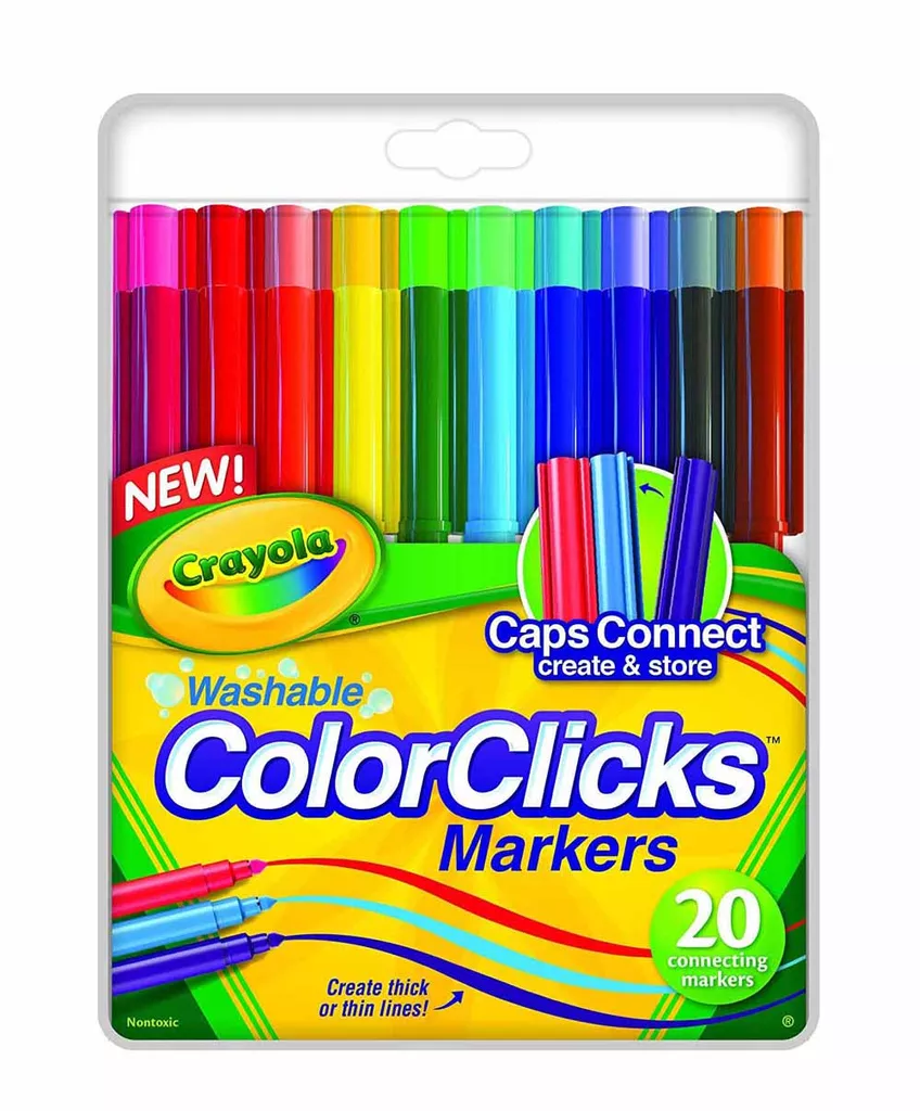 Crayola Colour Clicks Markers, Pack Of 20