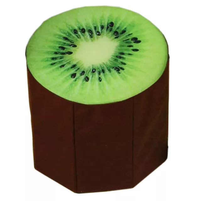 Dimpy Stuff Foldable Kids Stool with Soft Seat - Kiwi Fruit Theme