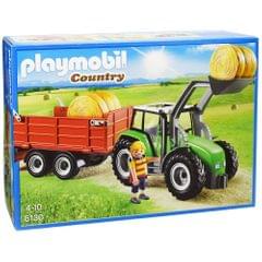 Playmobil Large Tractor with Trailer, Multi Color