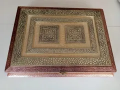 Intricately carved metal covered wooden casket - ideal for gifting to your loved ones