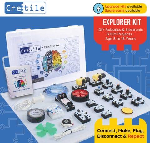 Cretile Explorer Kit - A STEM Kit for Robotics and Electronics