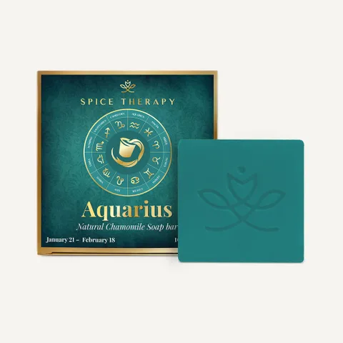Aquarius Zodiac Soap Bar - Natural Chamomile  - 100 gm