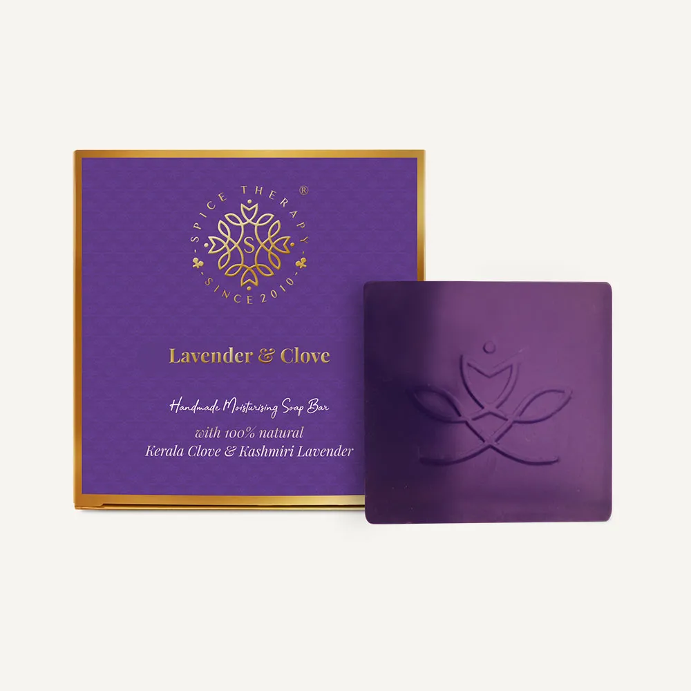 Lavender & Clove Handmade Soap Bar - 100 gm