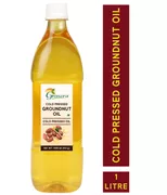 Cold Pressed Groundnut Oil - 1 Litre (Virgin, Chekku / Ghani)