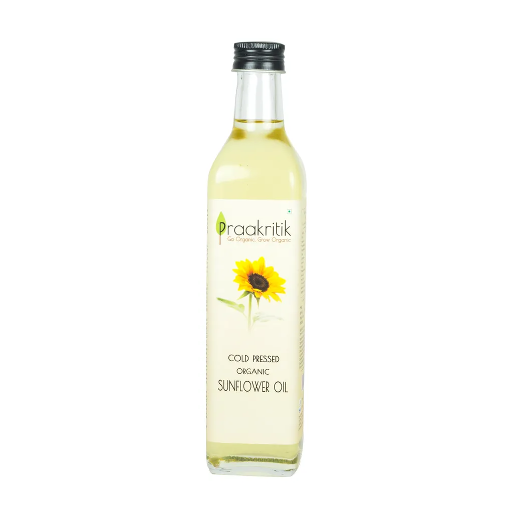 Organic Cold Pressed Sunflower Oil | 500 ml (Pack of 2)
