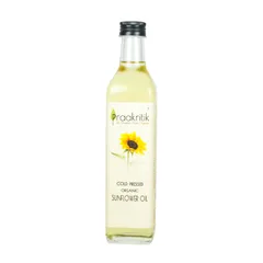 Organic Cold Pressed Sunflower Oil | 500 ml (Pack of 2)