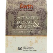 Activated Charcoal & Orange Natural Glycerine Soap - 100 gms
