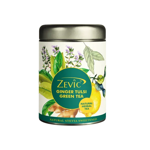 Ginger Tulsi Herbal Calming Tea 50 gm - 25 Servings