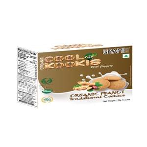 Organic Peanut Traditional Cookies - 120 gms
