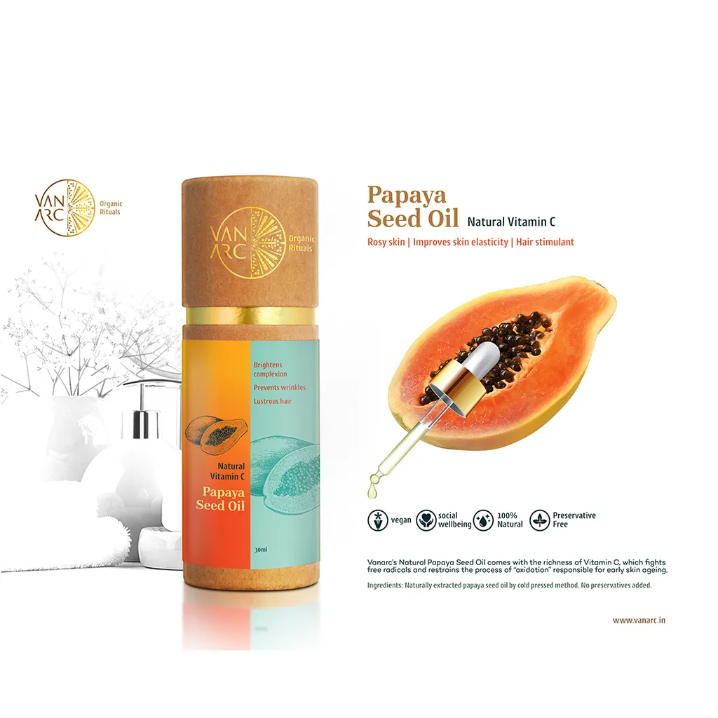 Papaya Seed Oil - Natural Vit C, 30 ml