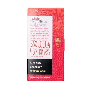 55% Dark Chocolate with Dates 80 gms (Set of 3 Bars)