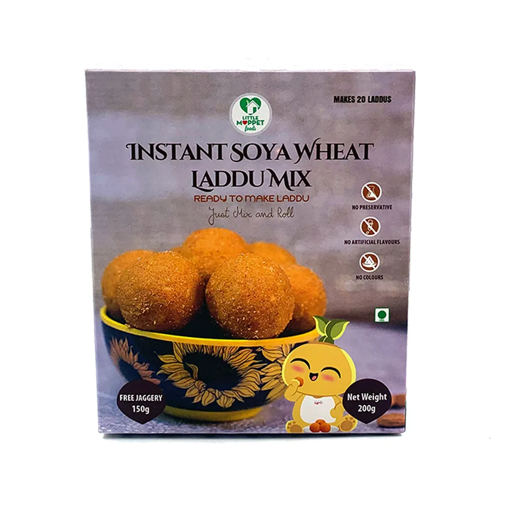 Instant Soya Wheat Laddoo Mix [FREE Jaggery 150g] 350g