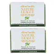 NEEM & VETIVER Natural Handmade Soap 100 gms (Pack of 2)