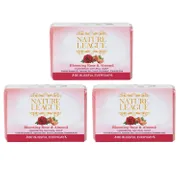 BLOOMING ROSE & ALMOND Natural Handmade Soap 100 gms (Pack of 3)