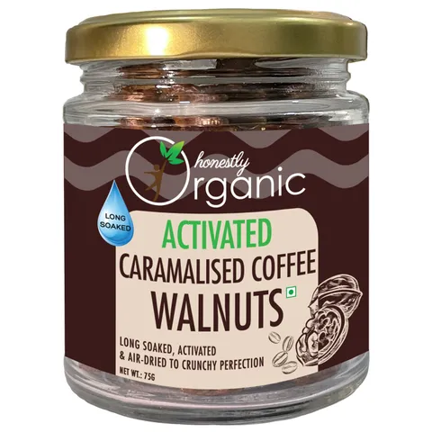 Activated Caramelised Coffee Walnuts (Pack of 2)