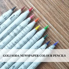 Newspaper Colour Pencils ( 10 Colours )