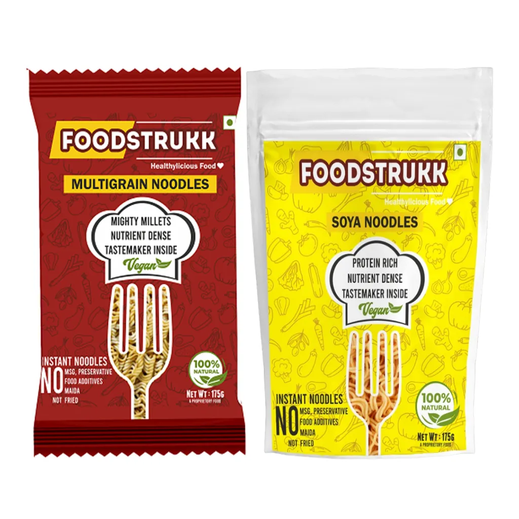 Instant Millet Noodles (Pack of 2) - Multi Grain & Soya 400 gms