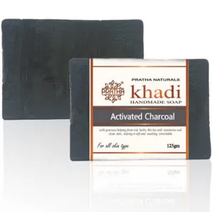 Activated Charcoal Khadi Handmade Soap 100 gms (Pack of 2)