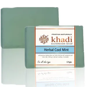 Herbal Cool Mint Khadi Handmade Soap 250 gms (Pack of 2)