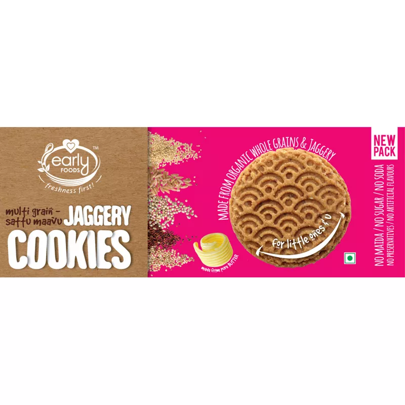 Organic Multi-grain / Sattu Mavu Jaggery Cookies 150 gms