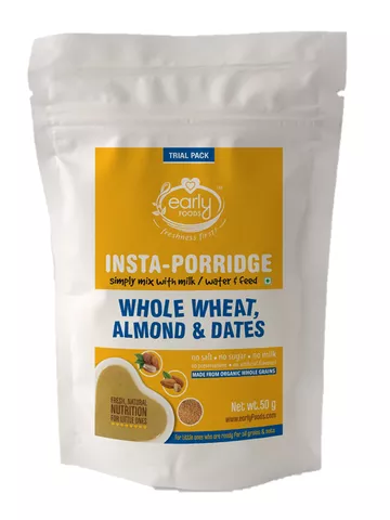 Instant Wheat, Almond & Date Porridge Mix - 50 gms (Pack of 2)
