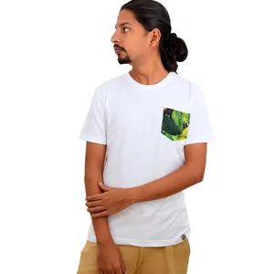 Coffee Printed Pocket Eco-Friendly Men's T-shirt