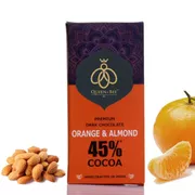 45% Orange Almond Dark Chocolate - 80 gms