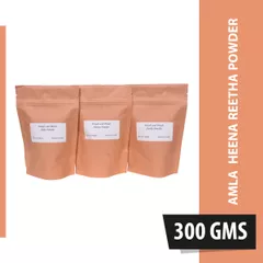 Organic Amla, Heena & Reetha Powder Combo 100 gm x 3