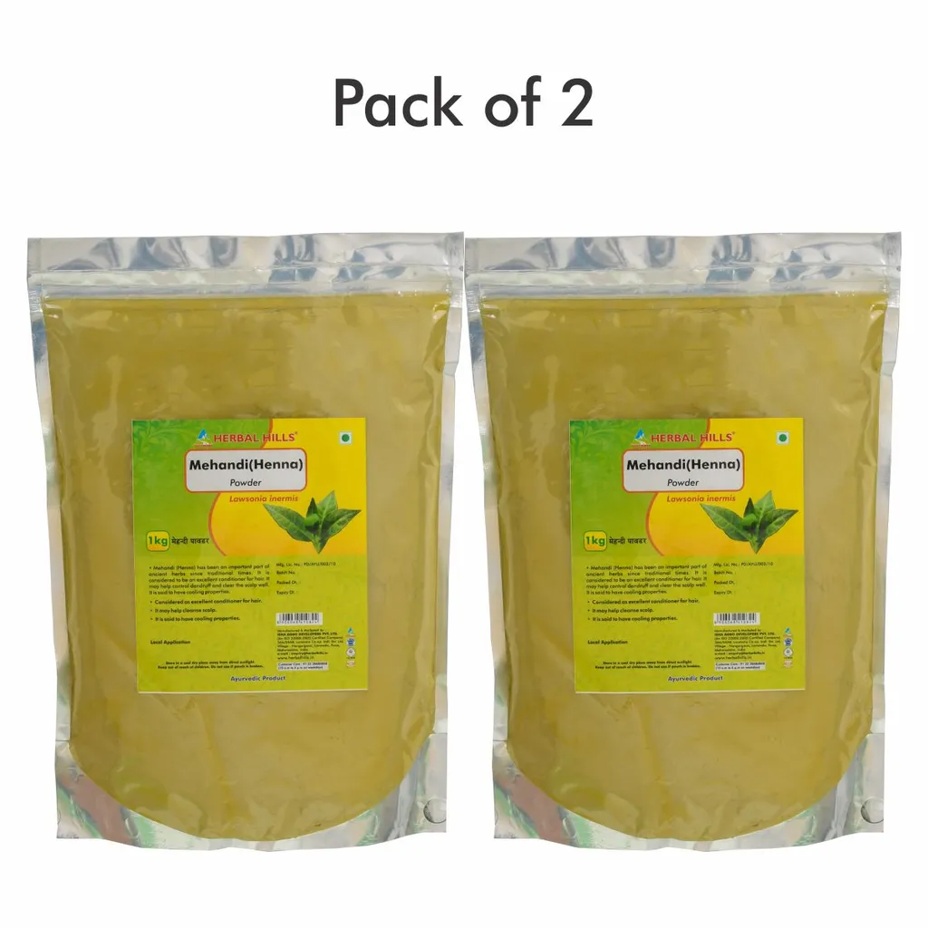 Mehandi powder - 1kg (Pack of 2)