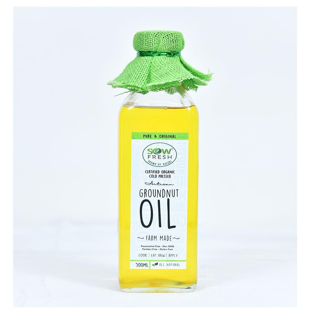 Cold Pressed Organic Groundnut Oil 500 ml