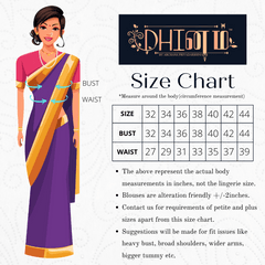 Dhinam-Checked Tissue-Beige-Gold-Readymade Blouse