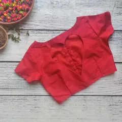 Dhinam-Red Heart-Readymade Blouse