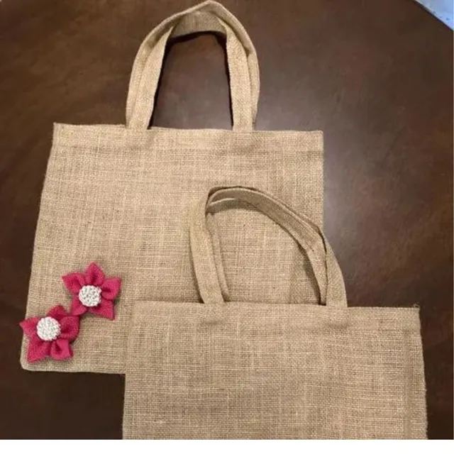 Paper Flower - Jute Bag