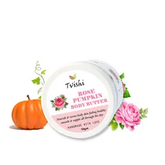 Tvishi Handmade -  Rose Pumpkin Body Butter Moisturiser - 50 gms & 100 gms