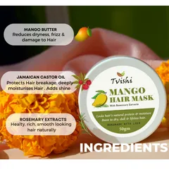Tvishi Handmade -  Mango Hair mask - Weak Hair - 50 gms & 100 gms