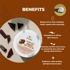 Tvishi Handmade -  Cocoa Body Butter - Dry skin - 100 gms