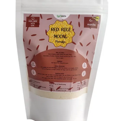 Sprouta Foods - Red Rice Moong Porridge (6+ months)