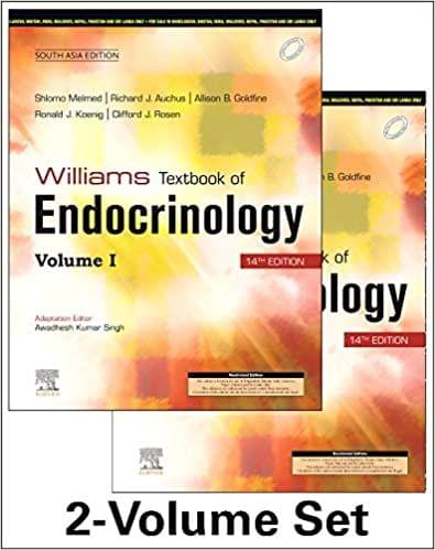Williams Textbook of Endocrinology (2 Volume Set) 14th South Asia Edition 2020 by Shlomo Melmed