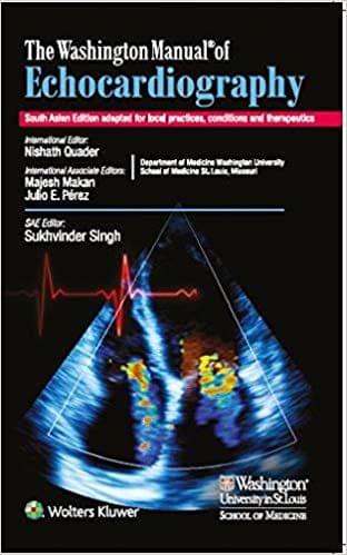 The Washington Manual of Echocardiography South Asia Edition 2020 by Sukvinder Singh