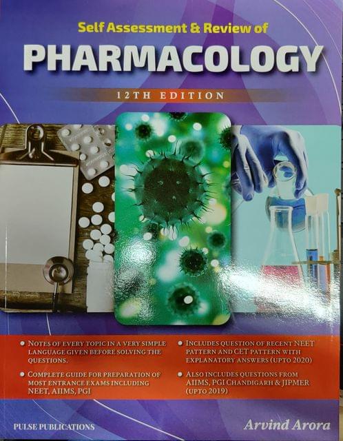 Self Assessment And Review of Pharmacology 12th Edition 2020 by Arvind Arora