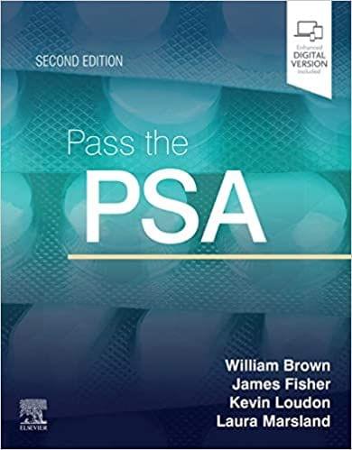 Pass the PSA 2nd Edition 2020 by William Brown