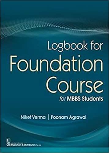 Logbook for Foundation Course for MBBS Students 2020 by Agarwal P