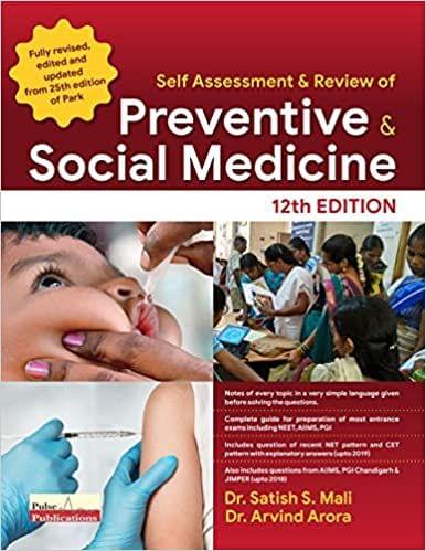 Self Assessment & Review Of Preventive & Social Medicine 12th Edition 2020 by Dr. Satish S Mali